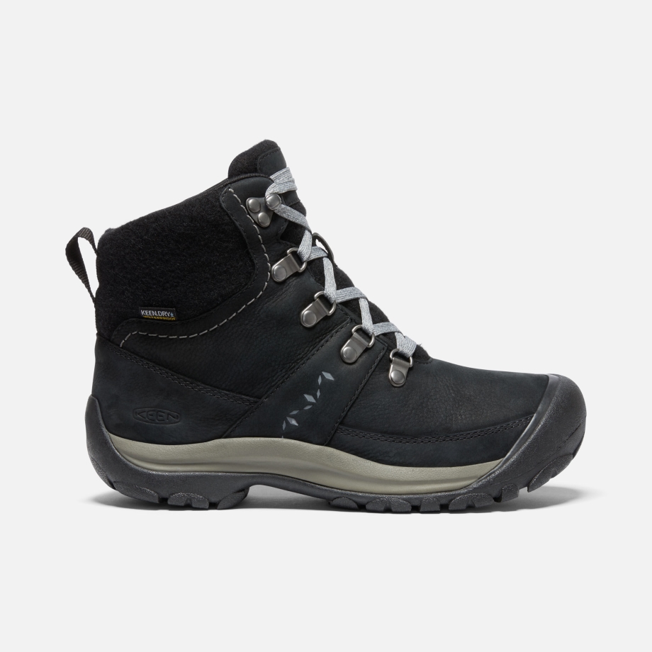 Bota Impermeável De Inverno Kaci Iii Cinza Aço Preto Tutu Feminina - Image 1