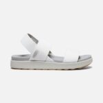 Sandálias Casuais Femininas Tutu De Vapor Branco Elle Backstrap