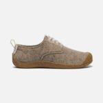 Sapato Feminino Mosey Derby Taupe Feltro De Bétula Tutu